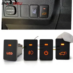 1Pc Car LED Fog Light Camera Heated Steering Wheel Power On off Switch Button For Toyota Land Cruiser Prado 150 Voxy Hilux Hiace