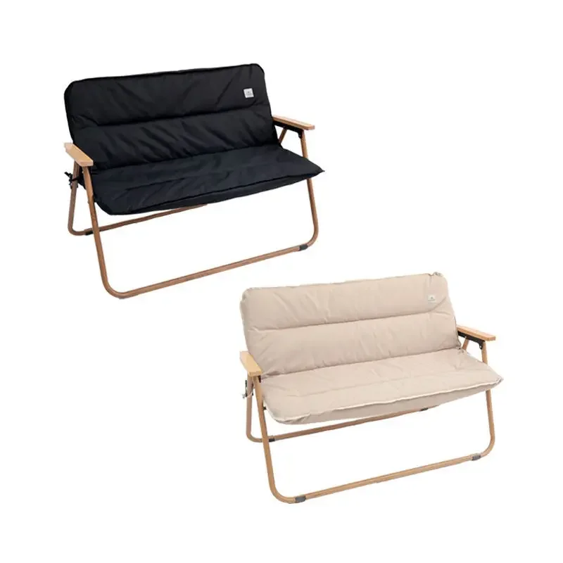 Outdoor double chair cushion Outdoor camping chair Thickened thermal pad
