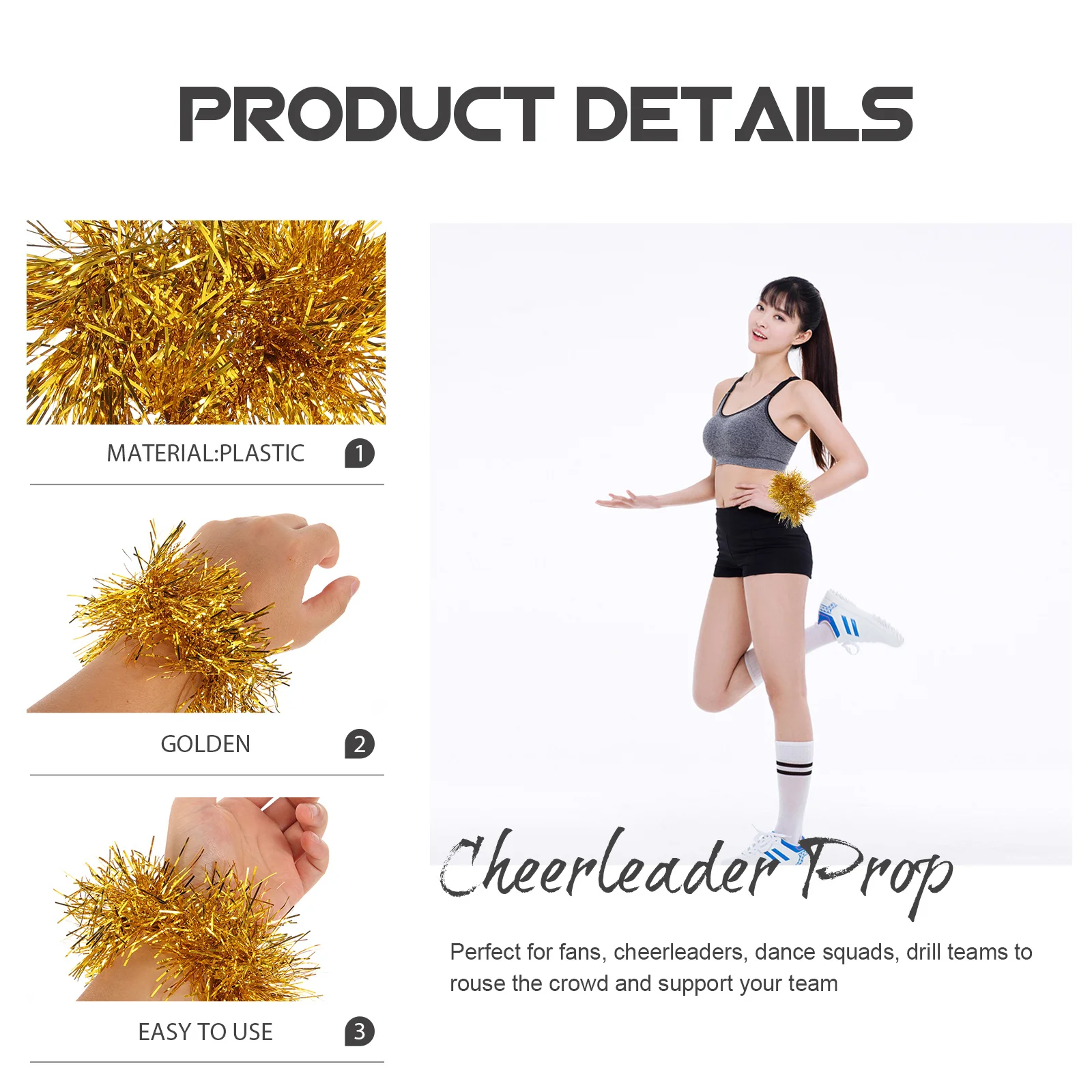 10 قطعة سوار زهرة المعصم المدمجة بوم بومس قابلة لإعادة الاستخدام المضادة للارتداء لتجمعات الراقصين المصفقين