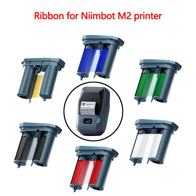 Niimbot M2 Thermal Transfer Label Printer Ribbon Black White