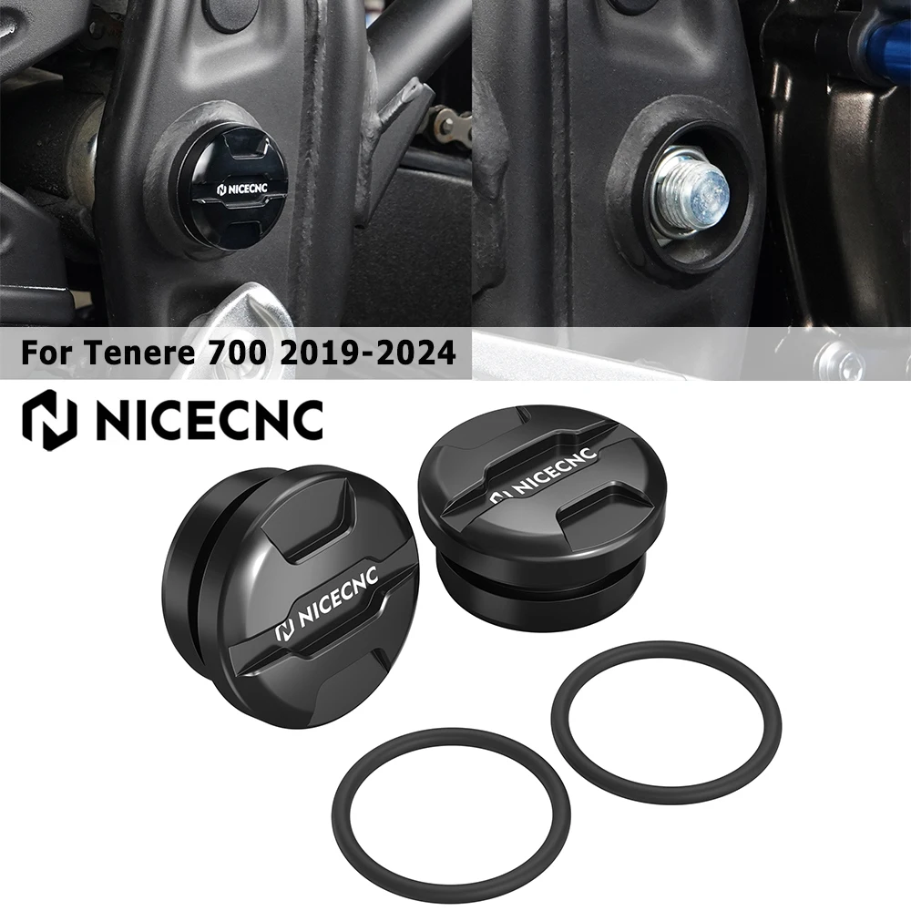 

For Yamaha Tenere 700 2019-2024 Frame Hole Cover Caps Plugs Decorative Frame Caps For Yamaha Tenere 700 World Raid T700 XTZ700