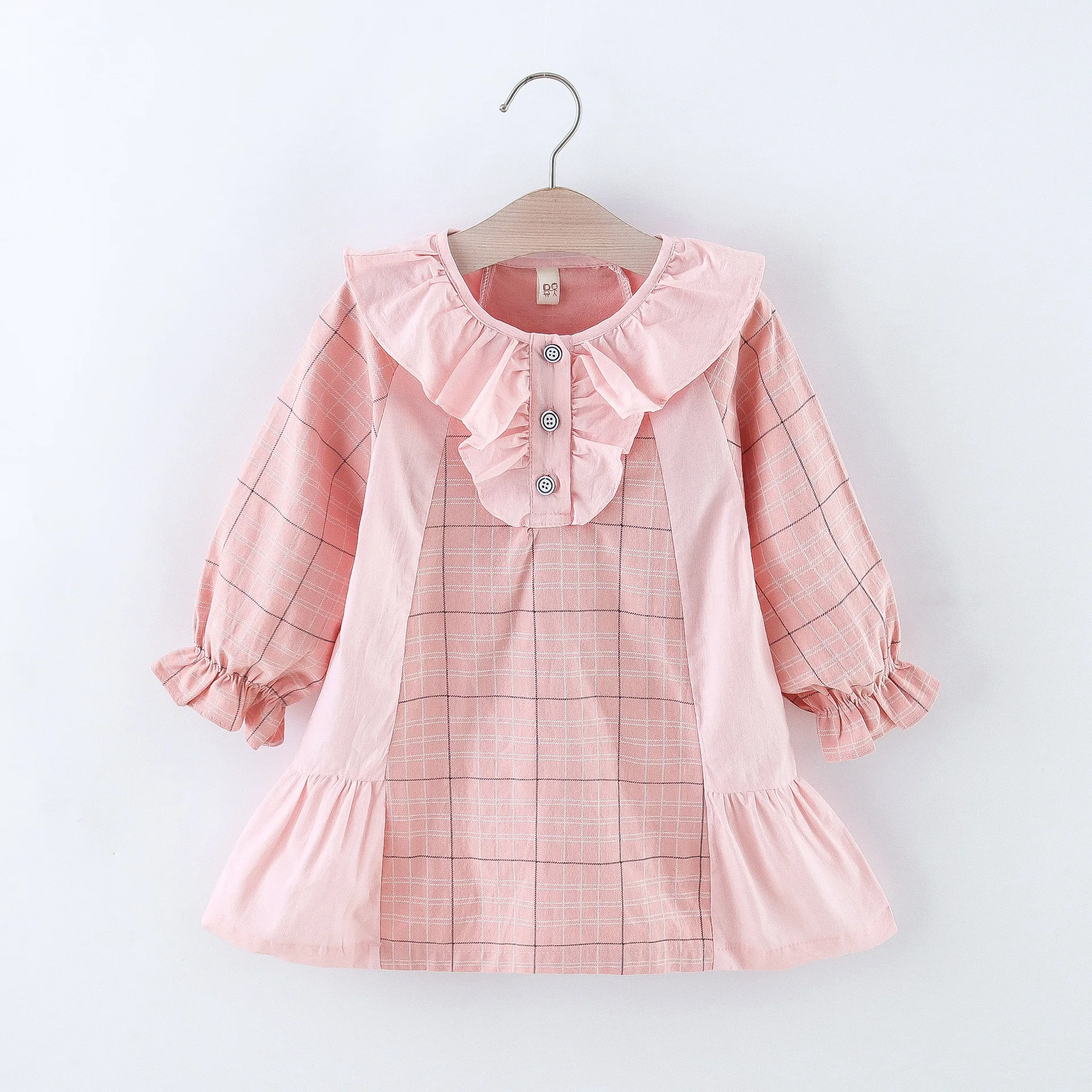 

Baby Girl Dress Spring and Autumn Plaid Long-Sleeved Girls Dress Sweet Girl Princess Dresses Infant Clothes Girl