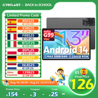 Teclast T65 Max 13 Inch Android 14 Tablet 8 Core Mediatek Helio G99 (8+12) Max. 20Gb Ram 256Gb Rom 10000Mah Battery Dual Sim Network 4g and Call 1920X1200 Gps Widevine L1 for Netflix