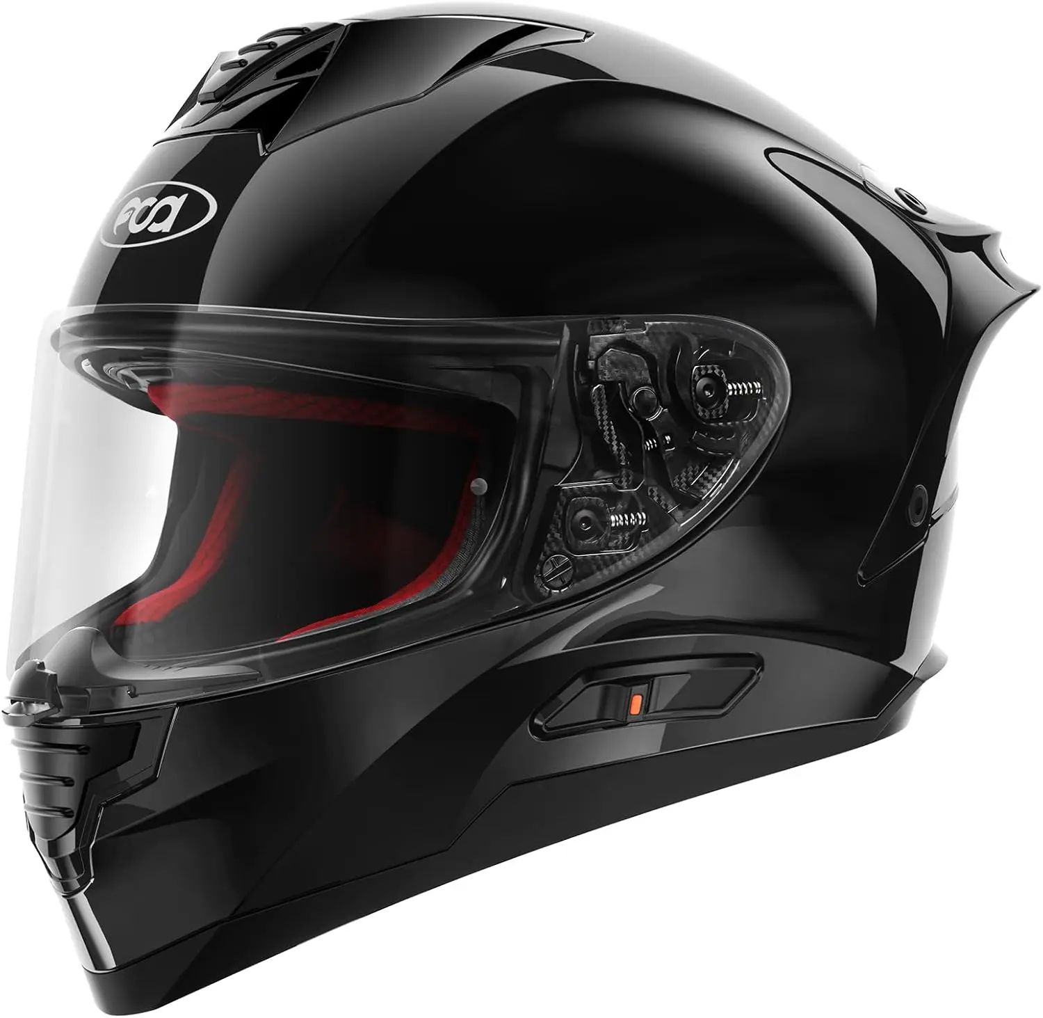 

FS90 Full Face Motorcycle Helmet with LED Rear Light Dual Visor Motorbike Street Bike Integrated Helmet for Adult Men Women DOT