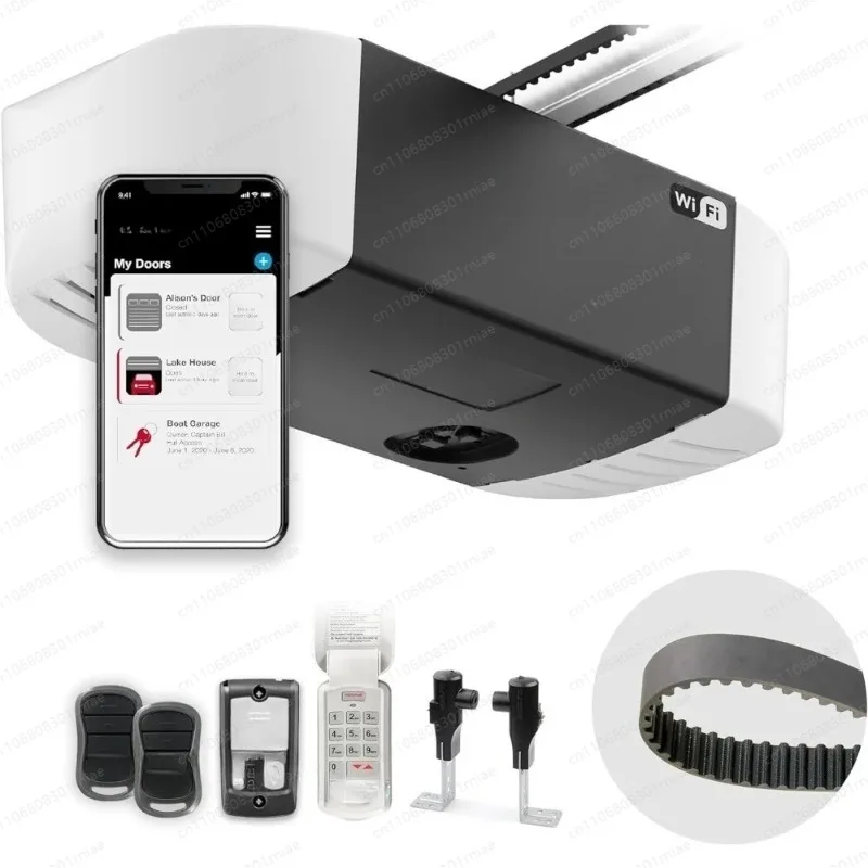 NEW WiFi Smart Garage Door Opener with Added Wireless Keypad, ¾ HPC Smart Belt Drive
