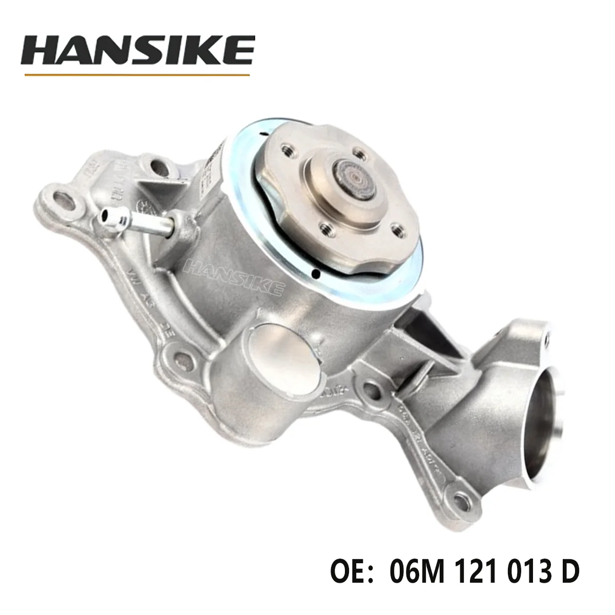 HANSIKE 06M121013D Engine Coolant Water Pump Thermostat Housing Kit for Audi A5 A6 Q7 Q8, 3-Piece Aluminum Set,2-Year Warranty