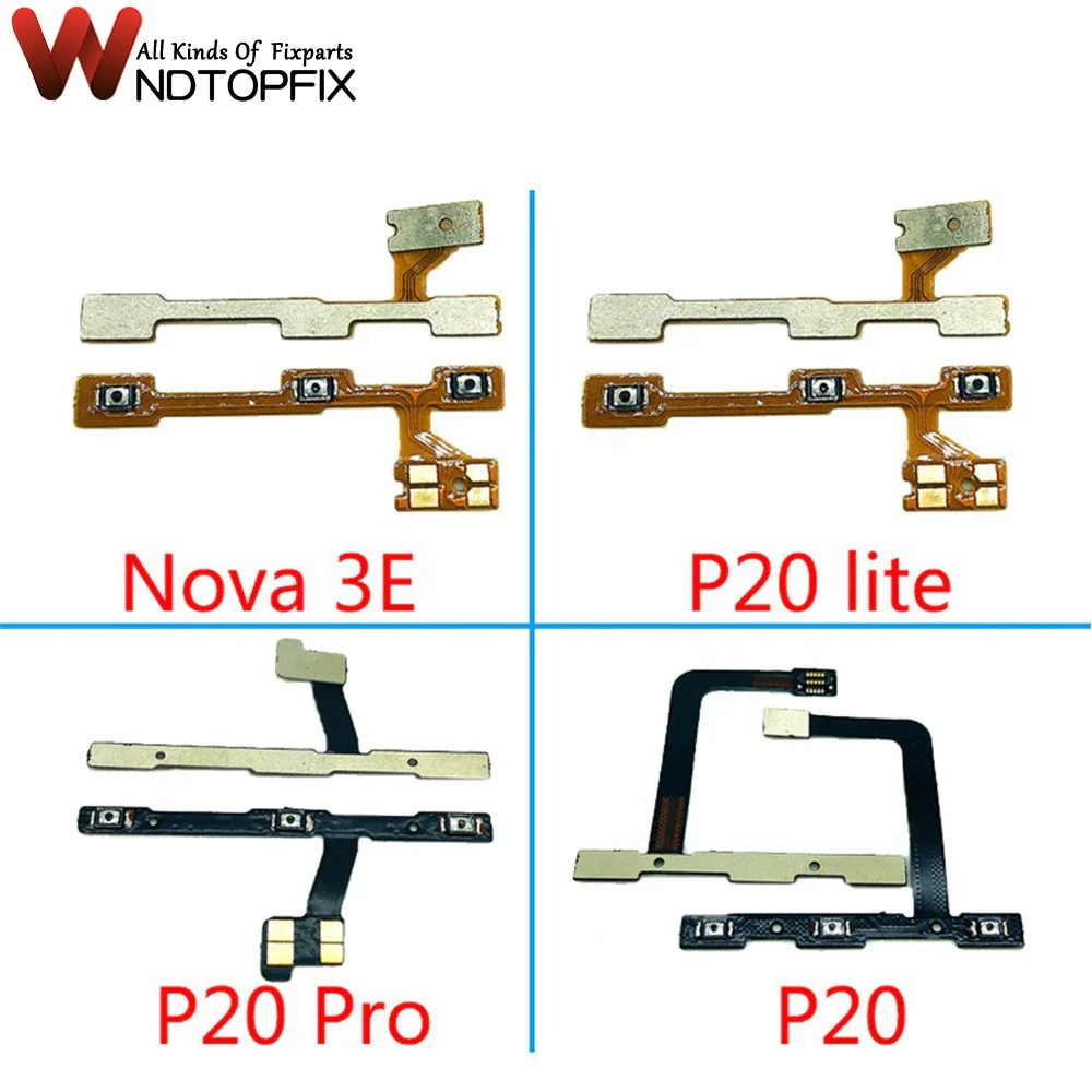 

For Huawei P30 lite Power Volume Button Flex Cable P30 Side Key Button Flex Cable For Huawei P30 Pro Video Volume On OFF Flex