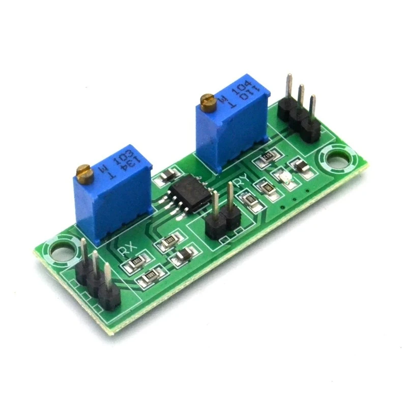 เครื่องขยายสัญญาณแรงดันไฟฟ้าอ่อน LM358เครื่องขยายสัญญาณโมดูลเครื่องขยายสัญญาณการทำงานแบบสองขั้นตอนตัวเก็บสัญญาณแหล่งจ่ายไฟแบบเดี่ยว