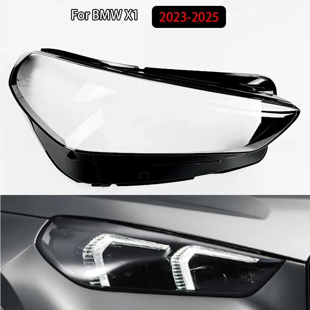 

For BMW X1 2023-2025 Headlamp Cover Transparent Headlight Shell Lens Plexiglass Replace Original Lampshade