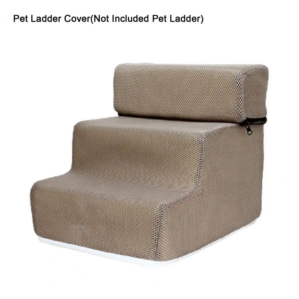 Ladder Voor Huisdieren Afdekking 3 Treden Trappen Voor Kleine Hondenkat Helling Ladder Antislip Afneembare Comfortabele Faux Leren Honden Bed Trappen