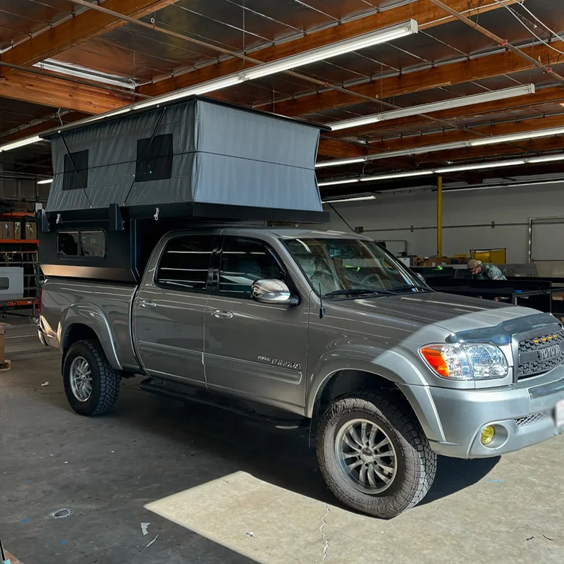 Lightweight Manual Locking Soft Pickup Rooftop Tent Easy Installation Ideal for Overland, Camping, Fishing, and Family Trips