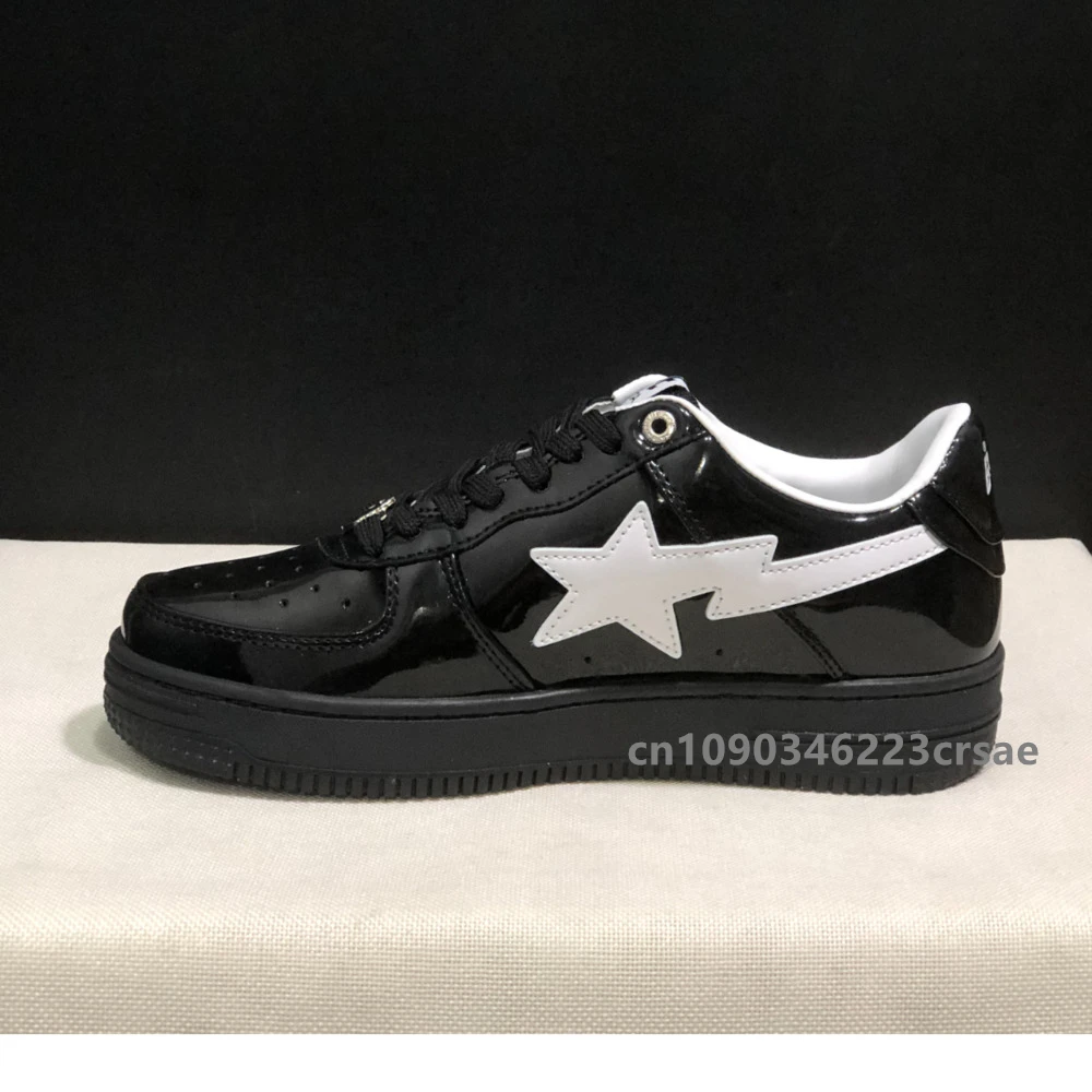 

New Arrival Colors Bape Sta Black White Vibe Skateboarding Shoes Outdoor Causal Bapesta Slip-Resistant Walking Sneakers 36-45