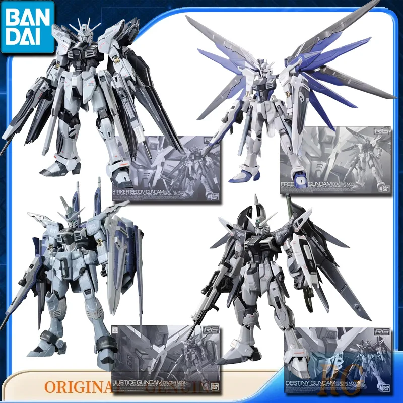 

Bandai Original Genuine RG STRIKE FREEDOM JUSTICE DESTINY GUNDAM ZGMF-X09A-X10A-X20A-X42S Anime Action Figures Assembly Model