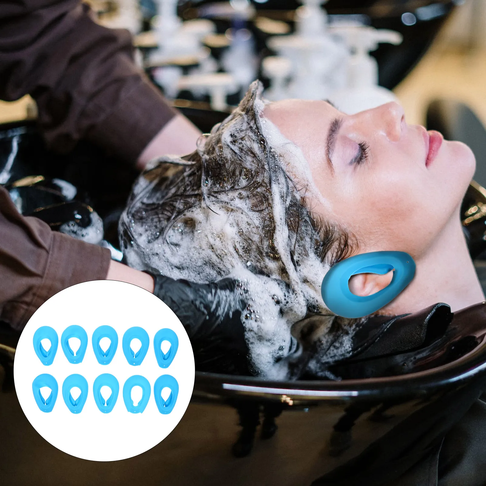 5Pairs Hair Dye Ear Shield Earmuff Finely Crafted No Burr Conforms Ear Curve Protection Hair Dyeing Earmuffs Creative Earmuffs