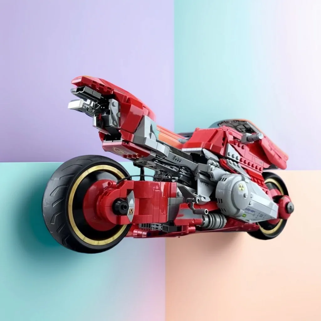 

1082 шт. MOC Cyberpunkes 2077es Bike Exride Yaiba Kusanagi футуристическая модель «сделай сам» строительные блоки игрушки на день рождения подарок