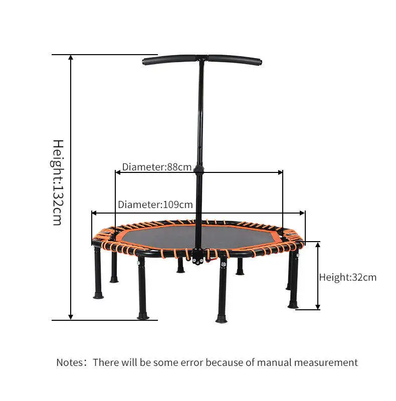 Professional Home Mini Fitness Trampoline Kids Indoor Outdoor Silent Jumping Bed Elastic Trampolines For Adults Children