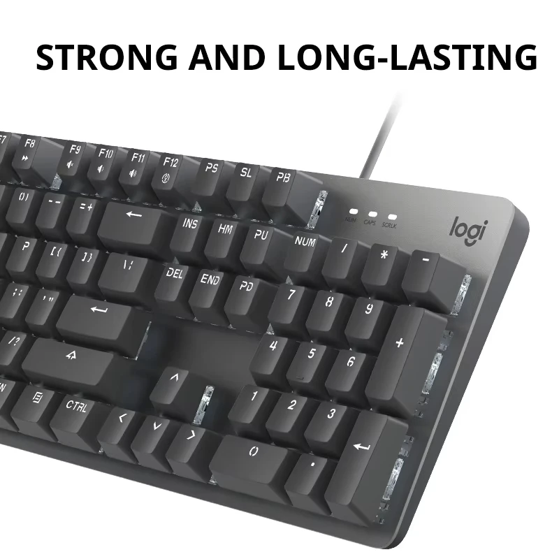 لوحة مفاتيح سلكية لوجيتك K845 TTC - مفاتيح مطاطية زرقاء وحمراء للاستخدام المكتبي، مصممة للألعاب والترفيهية #4