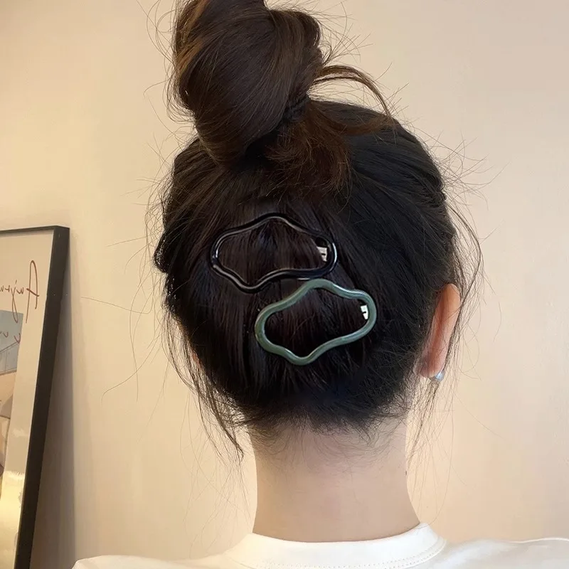 سحابة على شكل جوفاء كسر مشبك شعر الانفجارات منزلية الجانب كليب الشعر Zajim عقال ملحق الجزء الخلفي من الرأس الإكسسوارات Восысы