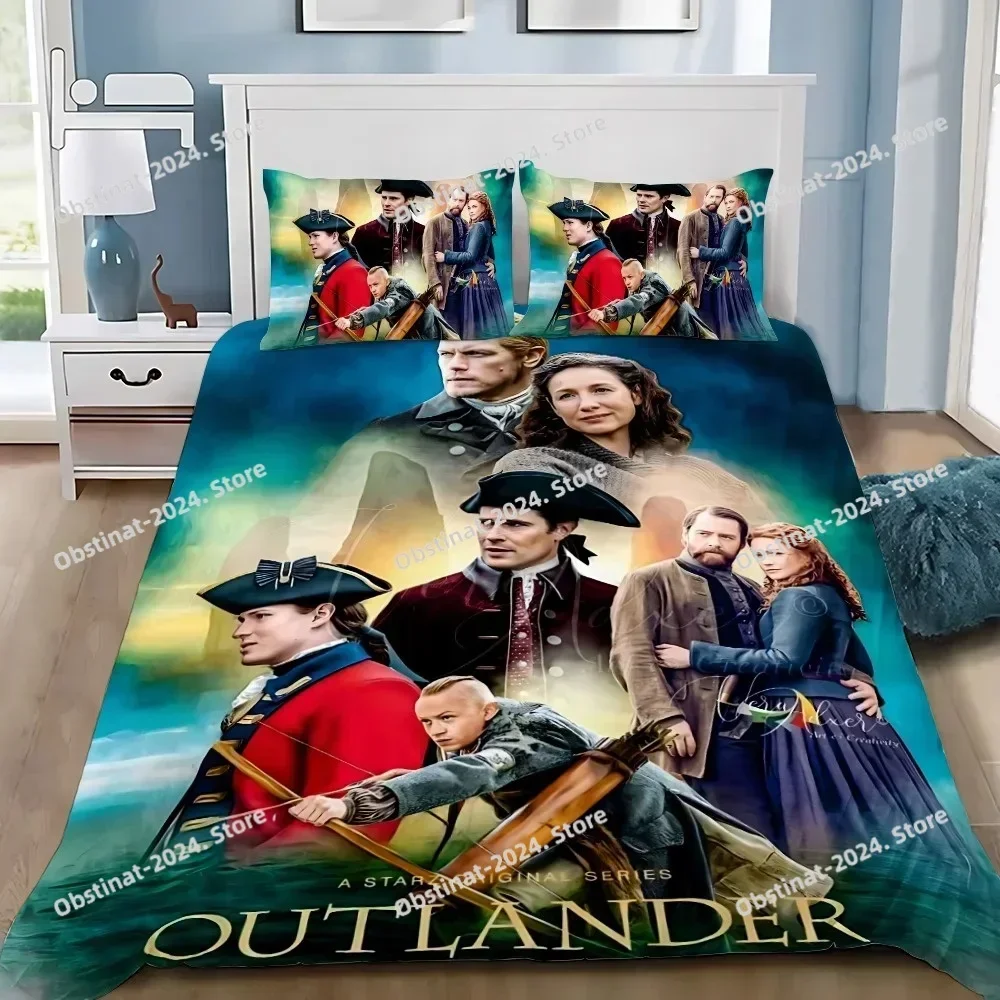 Duvet Pillowcase Bedding Set Adult Boy OUTLANDERS Jamie Fraser Girl Bedroom Decoration Children Gift Single Double Large Size