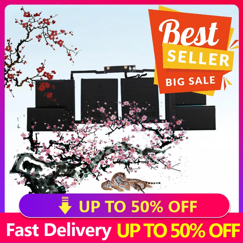 

【 Быстрая доставка】НОВАЯ замена аккумулятора 7,6 В 6500 мАч A1707 A1820 для MacBook Pro 15 дюймов 2016 2017, версия сенсорной панели, модель A1707