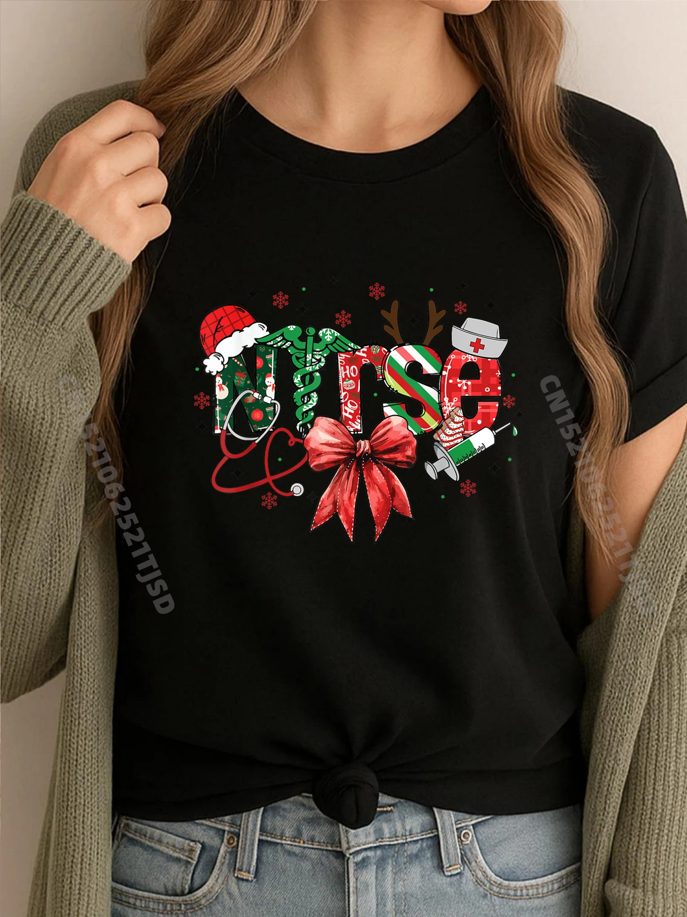 

Nurse Christmas Stethoscope Nurses Xmas Pajamas Pjs Luxury T Shirt Shirts Harajuku