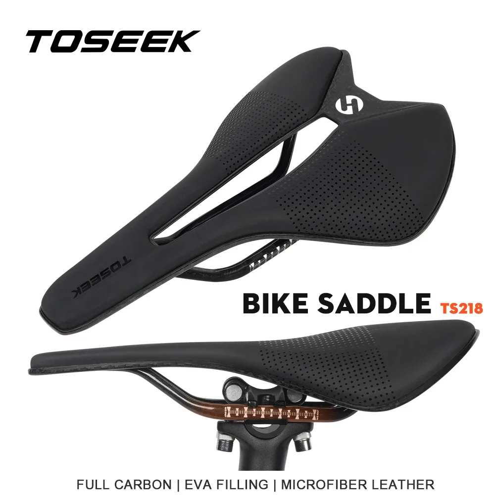 

TOSEEK TS218 Mtb Bicycle Carbon Saddle Bike Seat EVA Material Mountain Bike Bicycle Products Accessories For MTB Racing