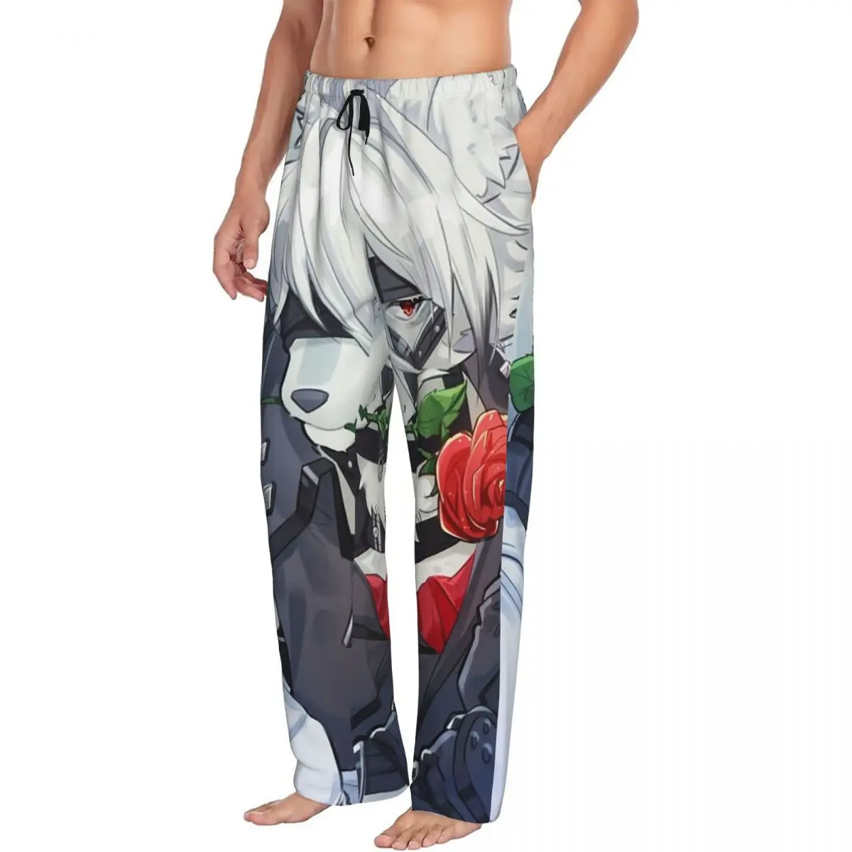 

Пользовательские Zenless Zone Zero - Von Lycaon Мужские пижамные штаны Lounge Sleep Sleepwear Низ с карманами