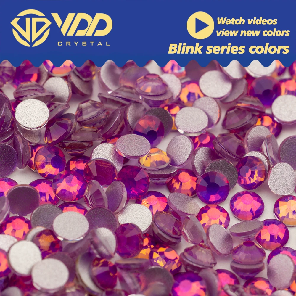 VDD 471 Blink-Raisin SS4-SS30 High Quality Glass Rhinestones Crystal Flatback Strass New Stones For DIY Nail Art Accessories
