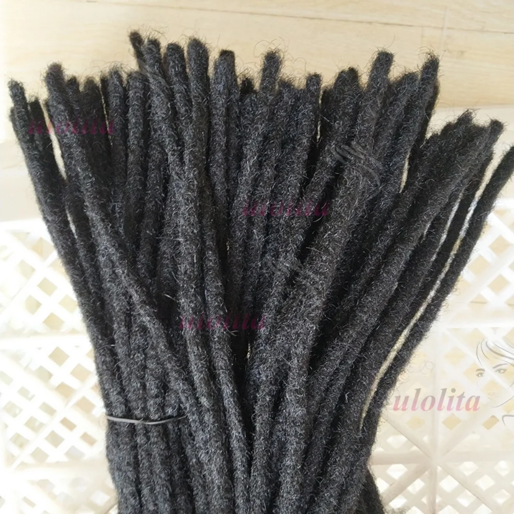 0,4 cm Echthaar-Microlocks Dreadlocks-Extensions für den ganzen Kopf, handgefertigt, dauerhaft, für Frauen, Echthaar-Locks – Detail 12