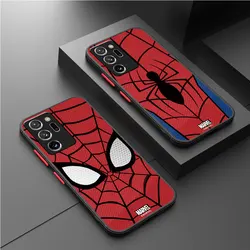 Marvel superhero Spider Man Phone Case for Samsung Galaxy Note 10 Plus Note 9 8 S10 Plus S8 Note 20 Ultra S9 Cover