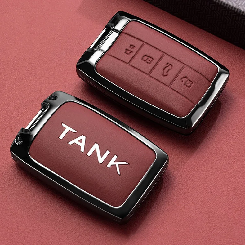 Zinklegierung Autoschlüssel-Hülle für Great Wall GWM WEY TANK 300 500 Tank300 Tank500 2022 2025 2026 Schlüsselanhänger Abdeckung Zubehör – Detail 5