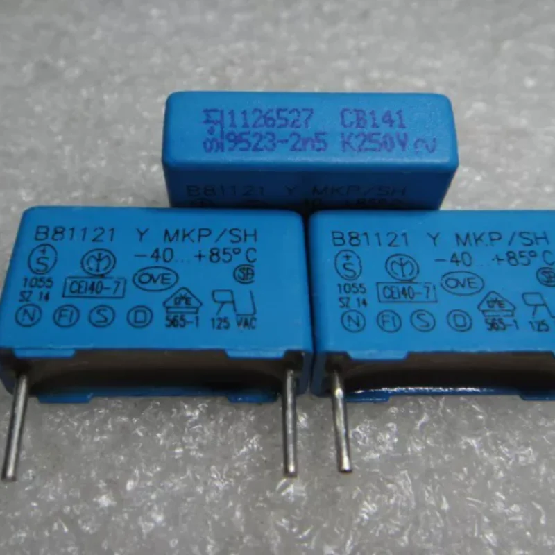 10pcs-100pcs EPCOS 0.0025uf/250vAC (2.5nf 2500pf 252) MKP brand new thin film capacitor