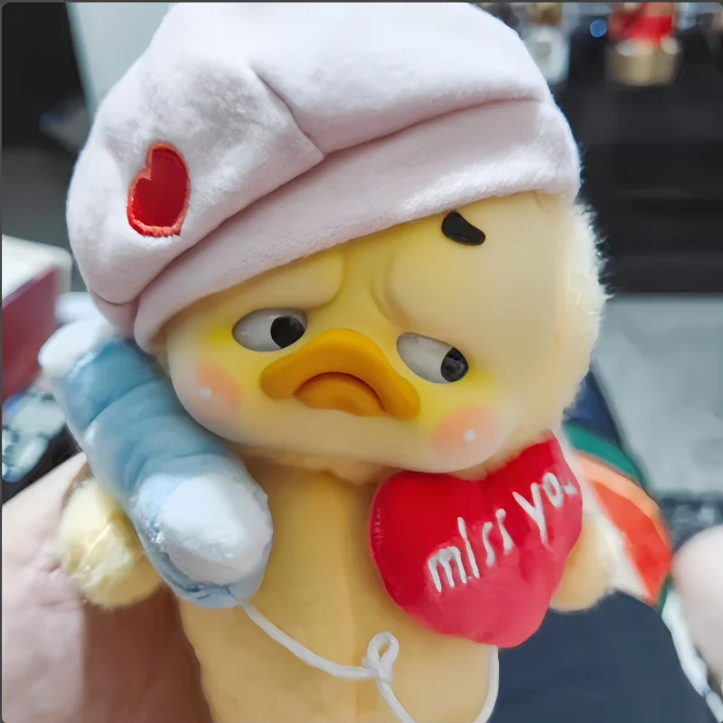 17cm Upsetduck V1 V2 Being Coquettish Is Lucky Working Is So Annoying Series Blind Box Plush Doll Desktop Ornament Kid'S Gift