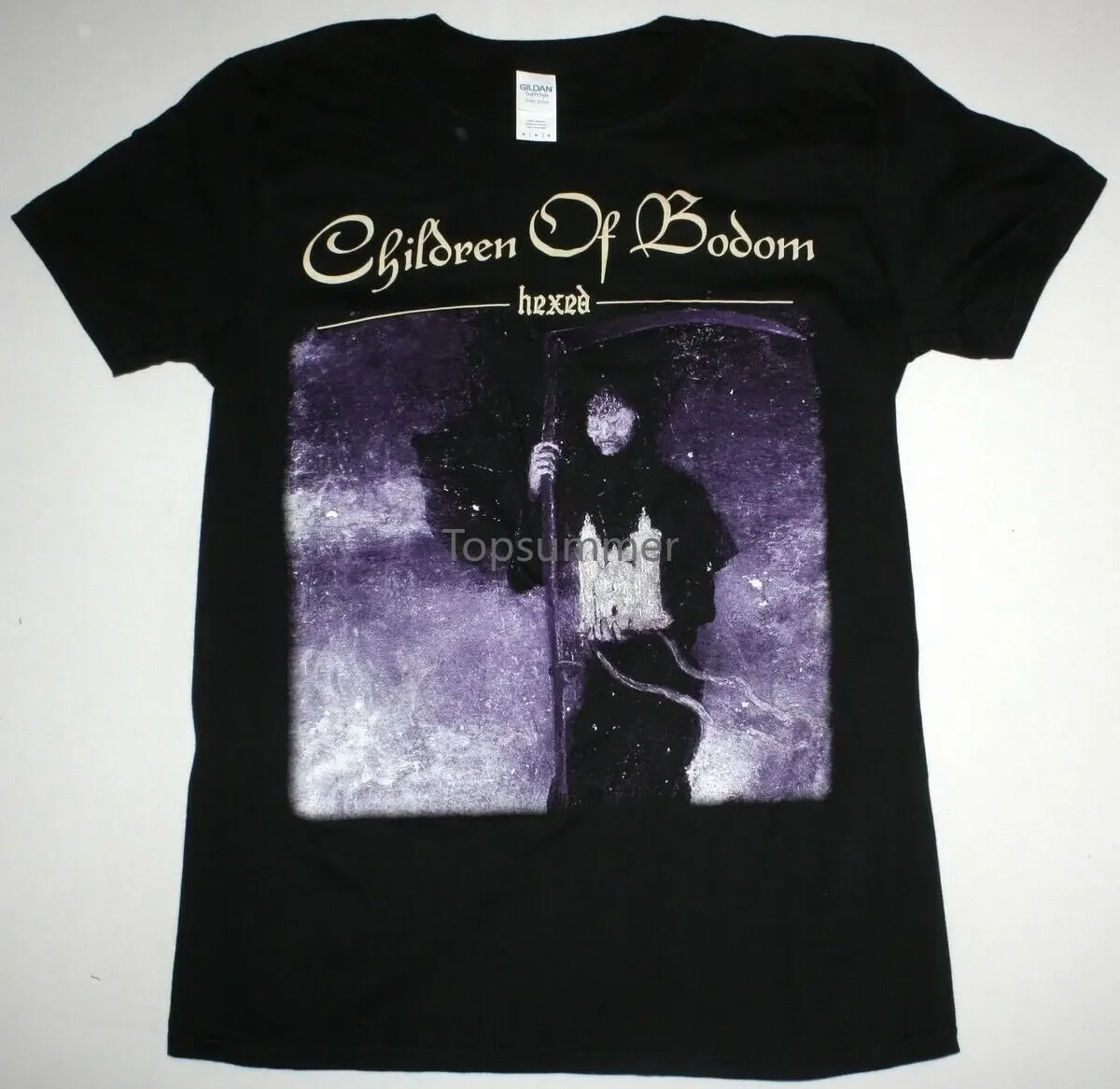 Crianças de Bodom enfeitiçado em chamas Kalmah Arch inimigo novo t-shirt preta