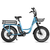 HILAND EHD302 Electric Bicycle 250W Powerful Motor 48V15AH Lithium Battery Mountain E-bike 20*4.0 Inch Fat Tire Electric Bike