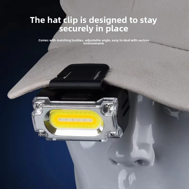 Outdoor Mini Sensor Headlamp, High-Lumen Super Bright, Long-Lasting Battery, Rechargeable for Inspection, Work, Fishing