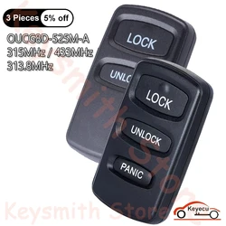 KEYECU 313.8MHz 315MHz 433MHz for Mitsubishi Lancer Eclipse Outlander Galant Montero Sport Auto Remote Key Fob OUCG8D-525M-A