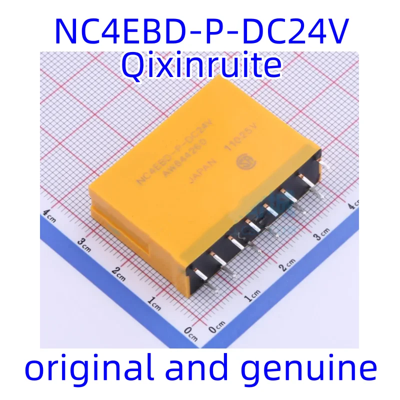 

Qixinruite Новое оригинальное реле NC4EBD-P-DC24V 24В 5А с четырьмя группами переключения: 4C (четырехполюсное двухпозиционное реле) силовое реле
