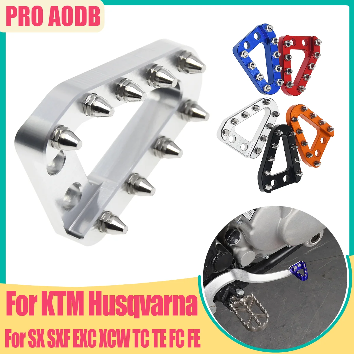 

2015 2016 For KTM SX SXF EXC EXCF CNC Rear Brake Pedal Step Plate Tip XC XCF XCW XCFW TC TE 2008 2009 2010 2011 2012 2013 2014
