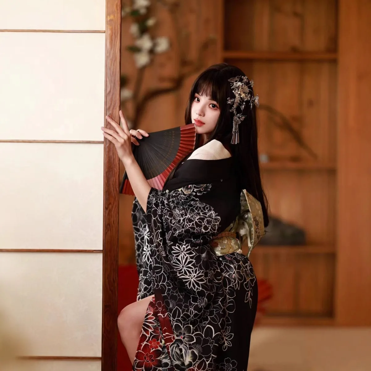 New Kimono Traditional Yukata Photo Photography Girl Improved Underworld Daughter Photo Clothing