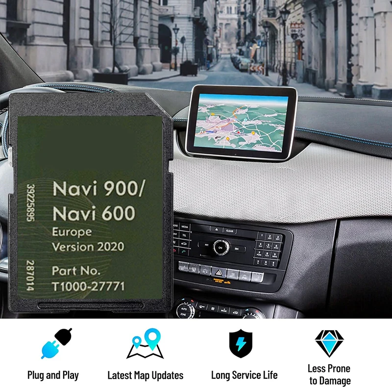 SD-Karte, Karte, Europa, Navigation, Sat 2020–2021, Navi 600 900, für Opel-Karte, GPS-Update mit kostenloser Antibeschlag-Folie