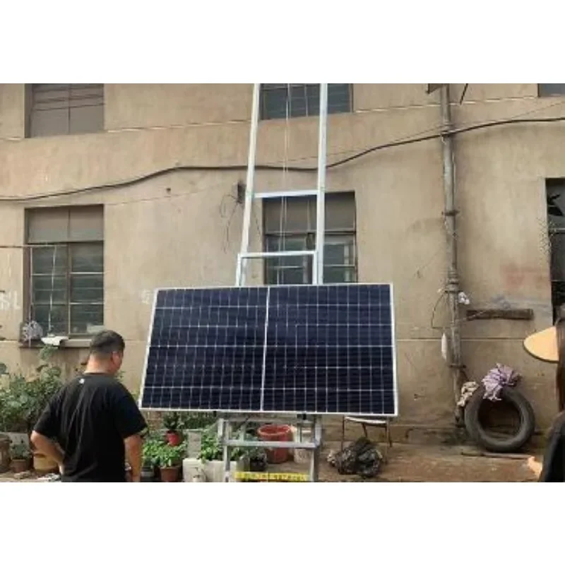 تركيب معدات الرفع الذاتي تثبيت مصعد الرفع لتسقيف لوحة الضوئية الجديدة مصعد زجاجي كهربائي سريع