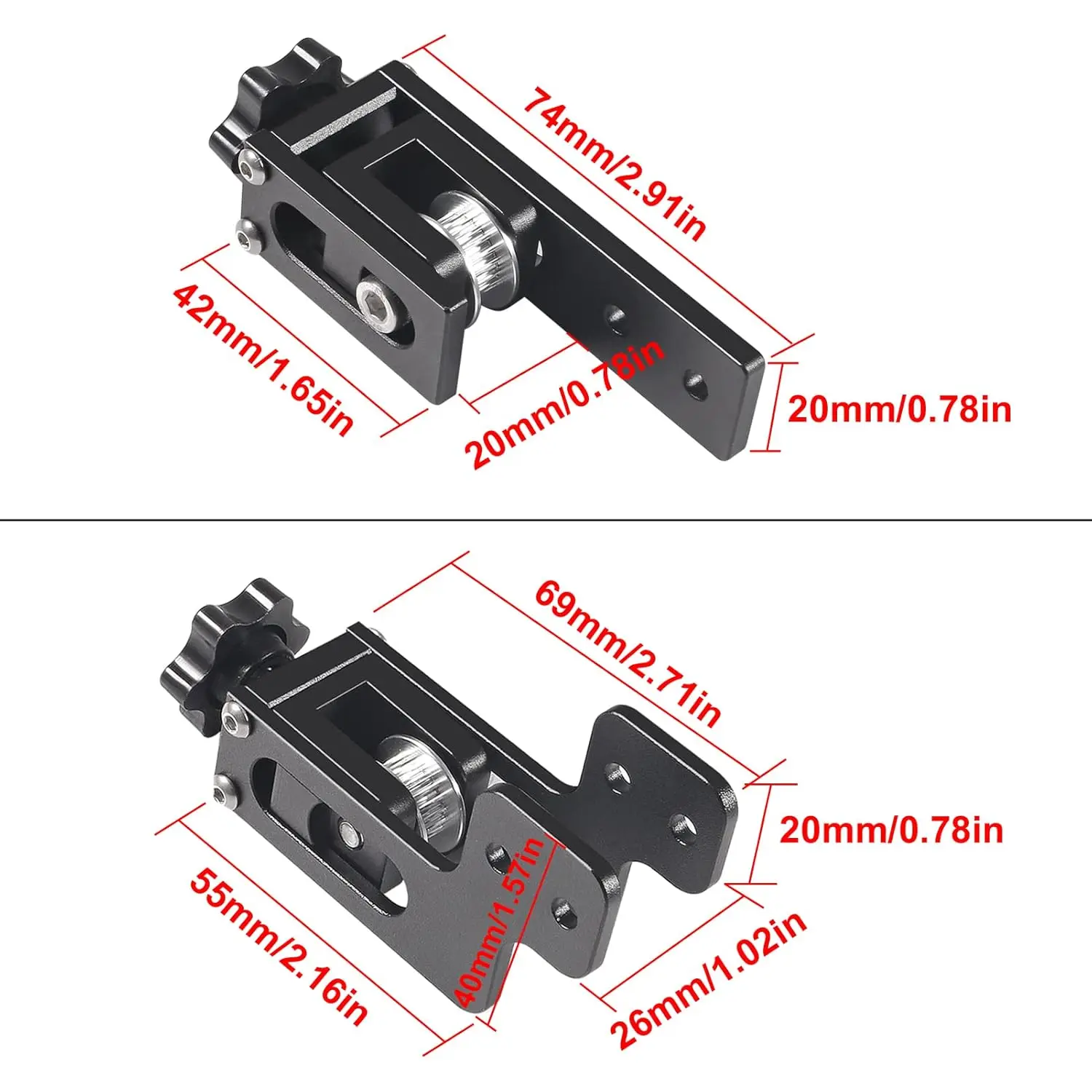 3D Printer2020/2040 X-axis And Y-axis Tensioners Belt Tensioner Belt Tightener For Ender-3/3S/Pro/V2/CR-10/10S/10S Pro 3D Pinter