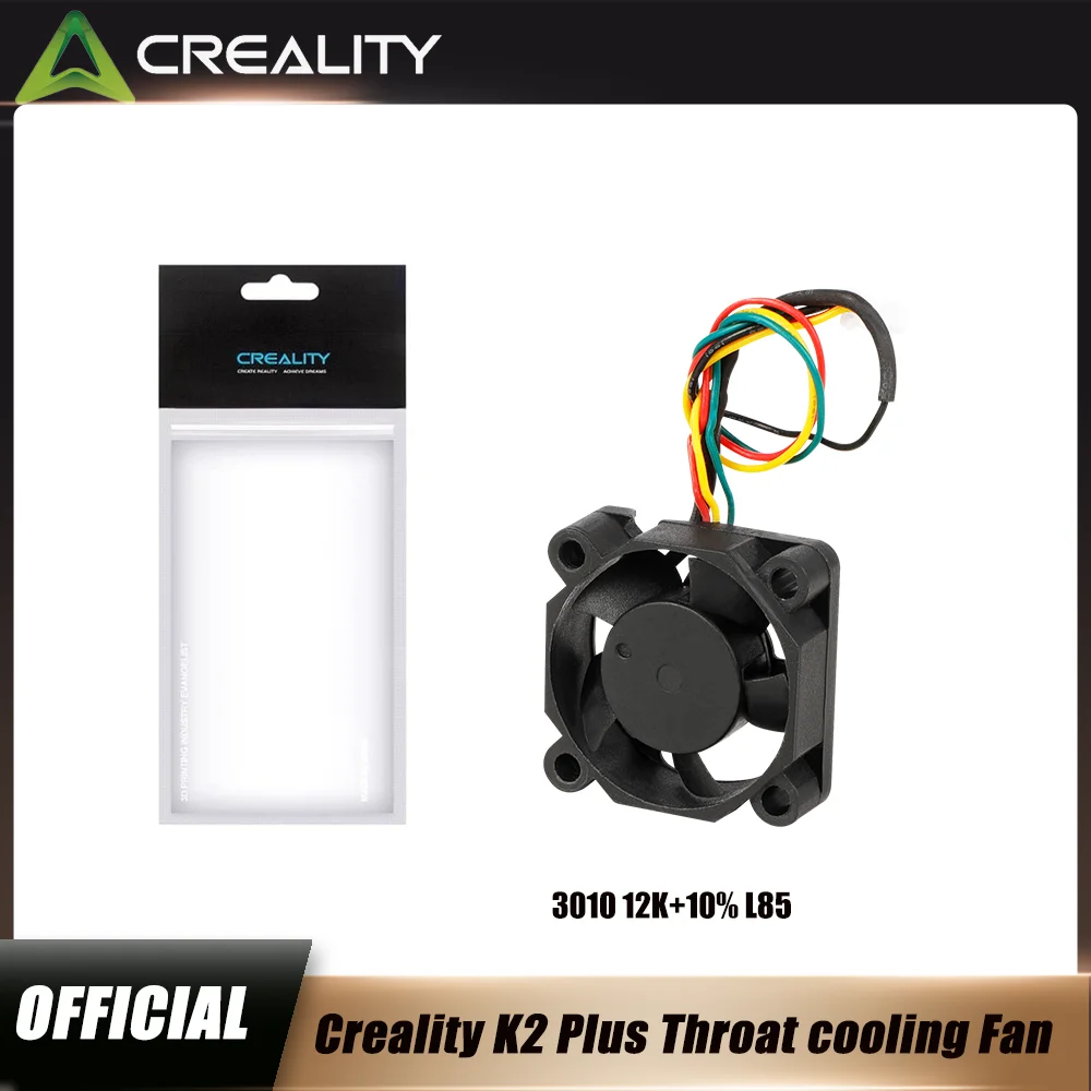 

Creality Original K2 Plus Throat Cooling Fan Original K2 Plus Throat Cooling Fan_3010_12K±10%_L85 Replacement 3d Printer