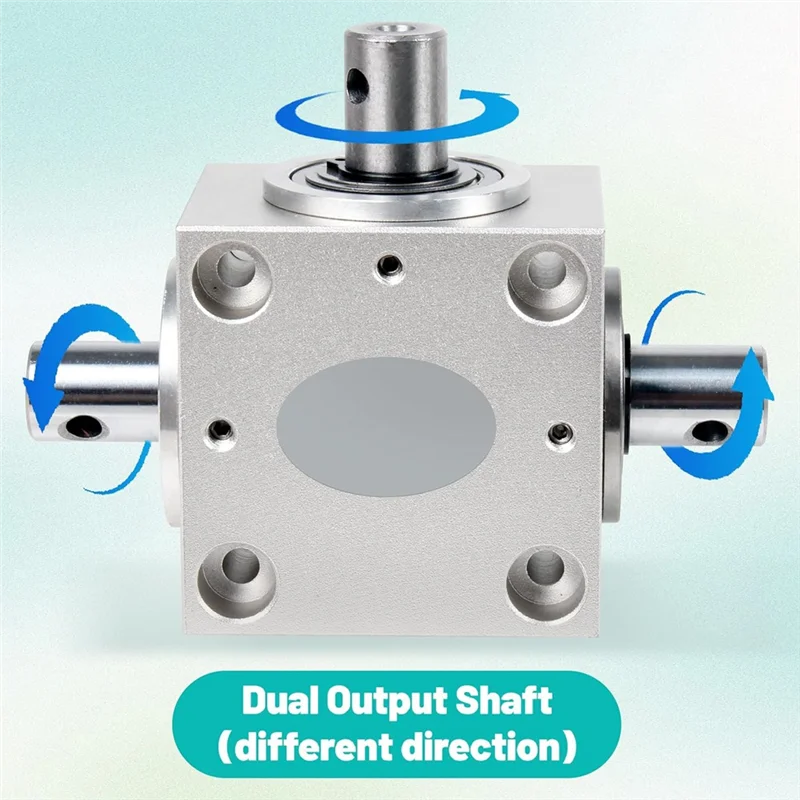 

Right Angle Steering Gear With Different Direction Dual Output Shaft 15Mm For DIY Mechanical