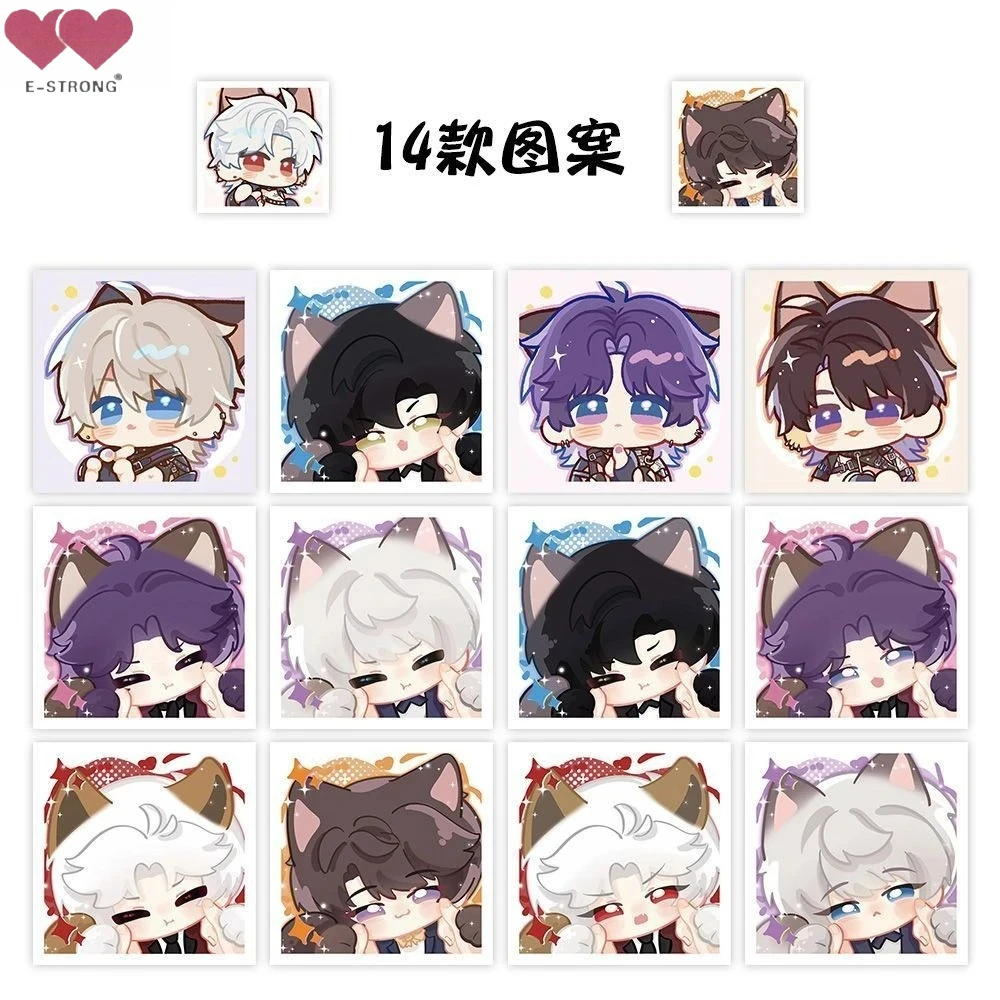 

E-STRONG 500 шт. наклеек Meow Woo в рулоне, милые, с космической тематикой, Qinche Shenxing, с клейкой лентой, для творчества и рукоделия