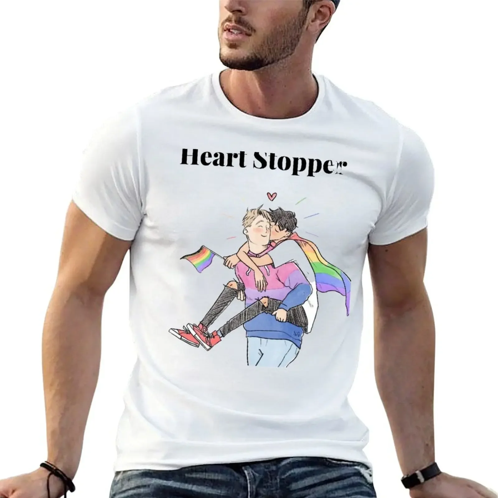 

Heart Stopper (2) T-Shirt man clothes heavyweights black t shirts for men