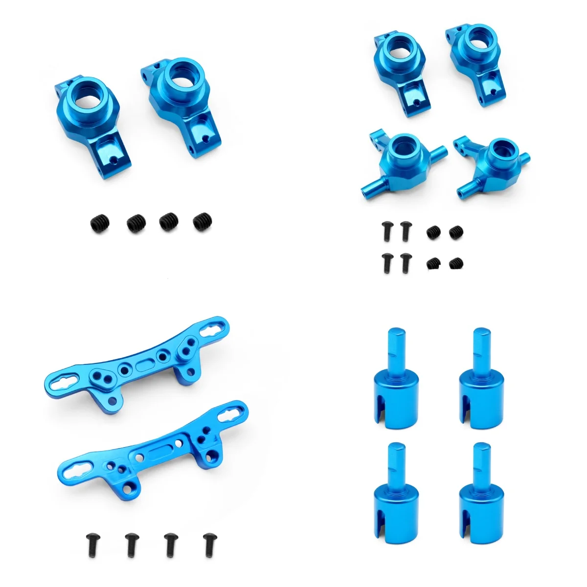 1/10 TAMIYA Tanou TTO2 أجزاء ترقية الألومنيوم المعدني كأس توجيه أذرع السيارة الكاملة