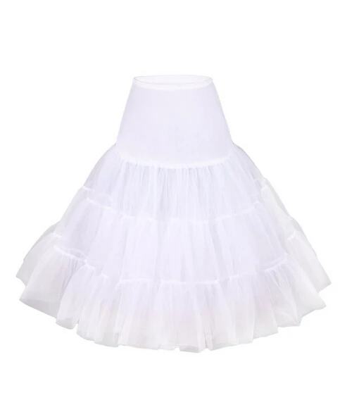 Puffy Short Organza Halloween Donna Crinolina Sottoveste da sposa vintage per la sera di nozze Cosplay Sottogonna Rockabilly Tutu