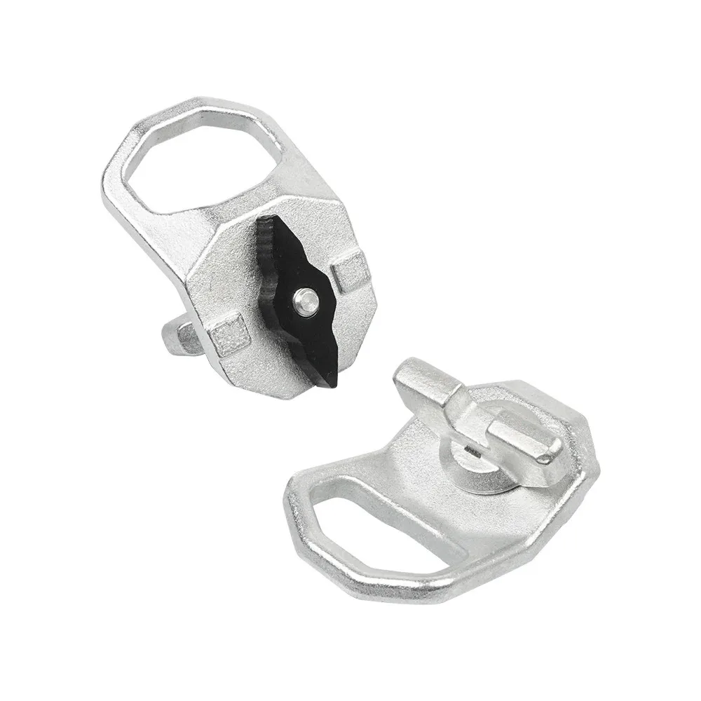 Set of 2 Lock & Ride Max D-Rings for Polaris Ranger Xpedition 2024-2025 Models 2889620 2890894 Silver